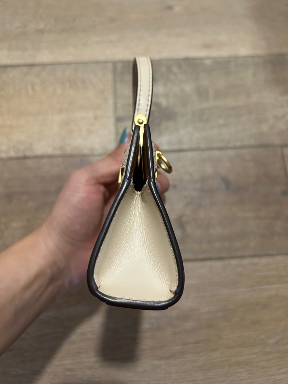 Tory Burch Lee Radziwill Petite Cream Mini Top Handle Crossbody Bag - Picture 3 of 9